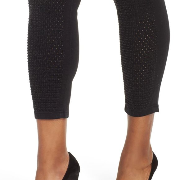 Ysj Plus Size Embellished Skinny Ankle Jeans in Black, 18W, $99.50 - Picture 4 of 10